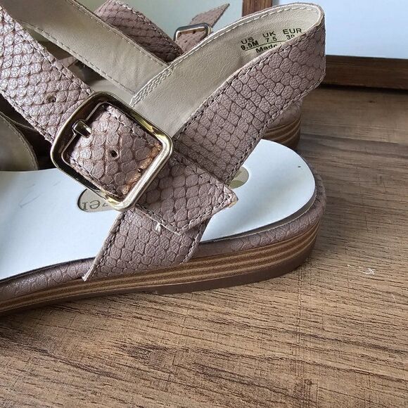 NEW WITHOUT BOX NATURALIZER N5 CONTOUR KAYE LEATHER UPPER BEIGE SANDALS 9.5 - Picture 6 of 13